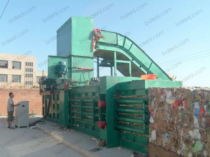 caractéristiques techniques de la presse à balles de recyclage du plastique