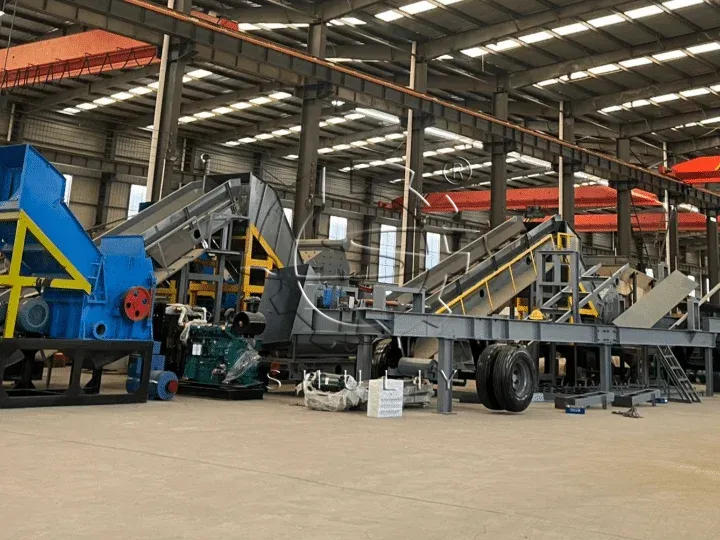 Schrottmetall-Zerkleinerungs- und Sortierlinie