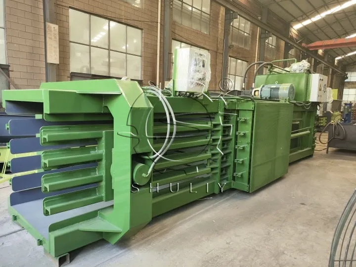 horizontal hydralic baler