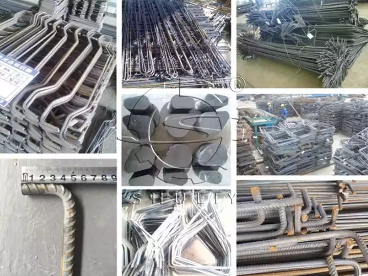 finished products of steel bar bender