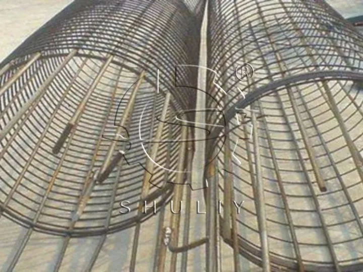 finished product of spiral rebar forming machine