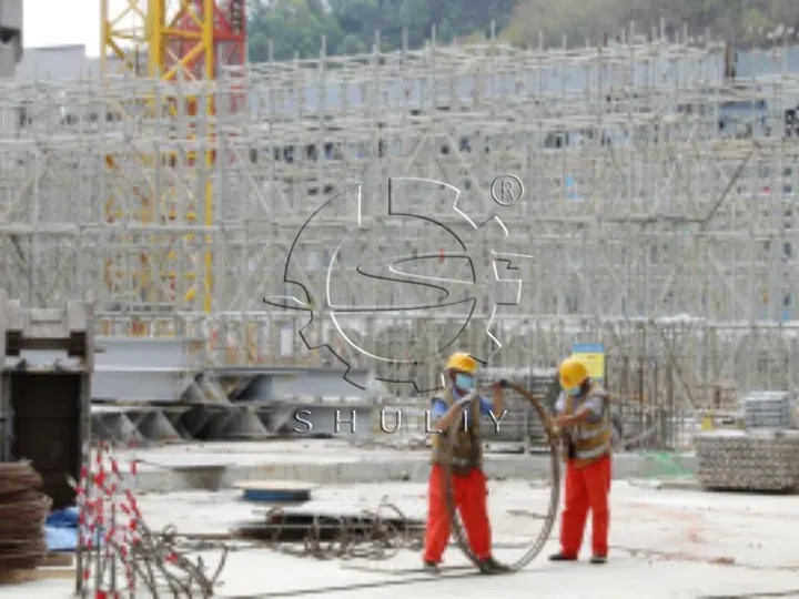 Federspulenmaschine, die Spiralbewehrung für den Hochgeschwindigkeitsbahn-Bau produziert
