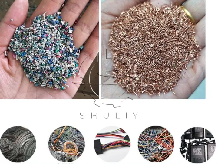 application of copper cable wire granulator