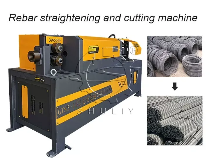 CNC rebar straightener and cutter machine